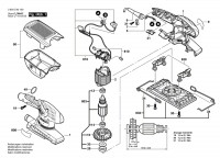 Bosch 3 603 C40 101 Pss 190 Ac Orbital Sander 230 V / Eu Spare Parts